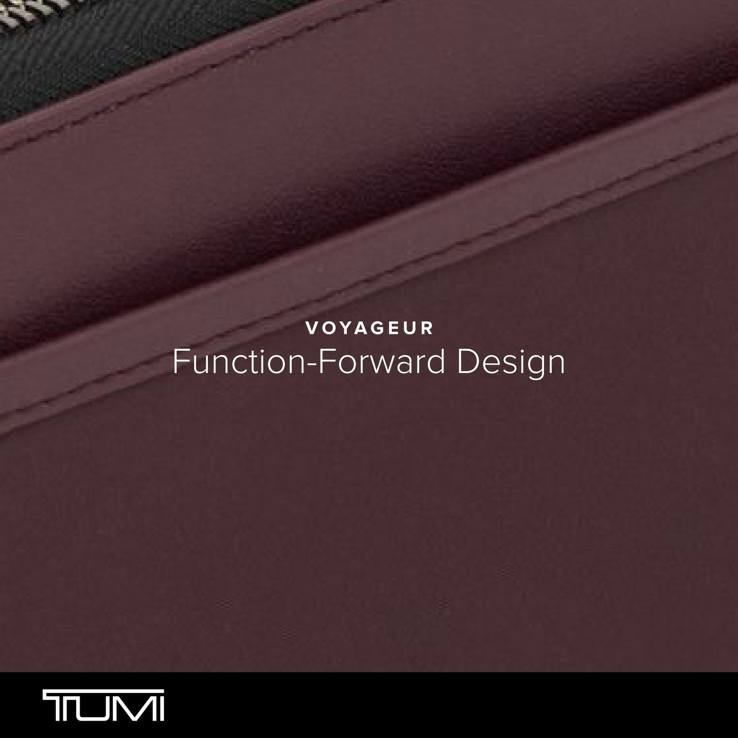 TUMI - Voyageur Zip-Around Continental Wallet for Women - Deep Plum