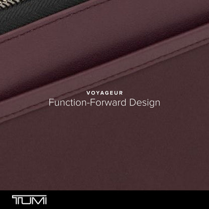 TUMI - Voyageur Zip-Around Continental Wallet for Women - Deep Plum