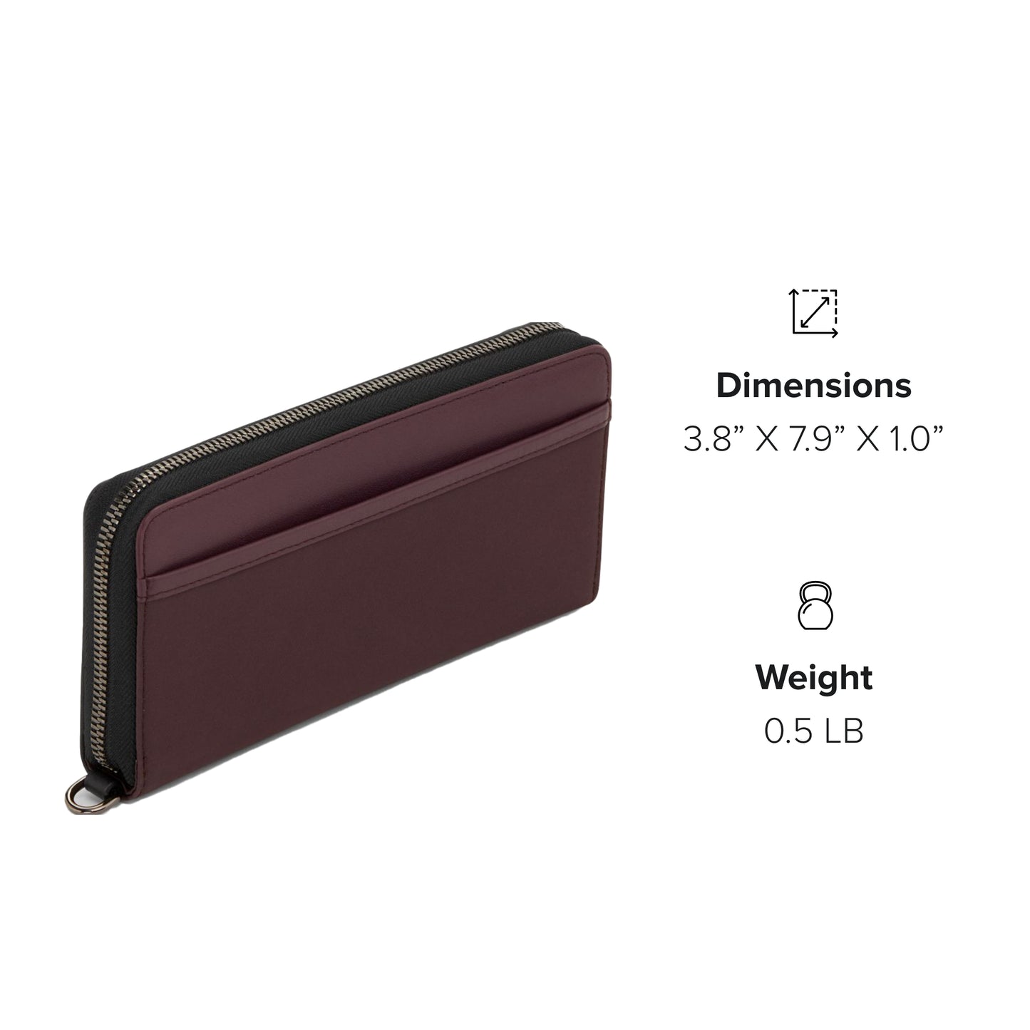 TUMI - Voyageur Zip-Around Continental Wallet for Women - Deep Plum