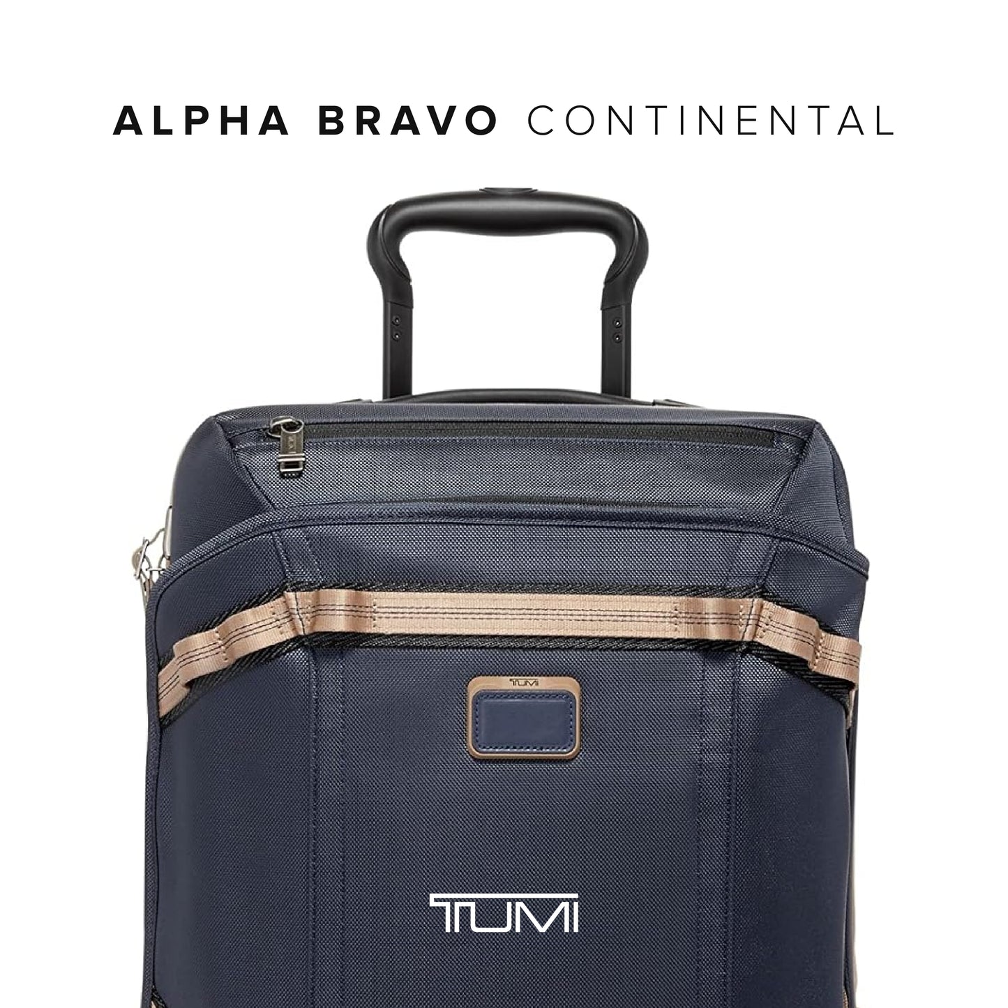 TUMI Alpha Bravo International Front Lid Expandable 4 Wheel Carry On - Midnight Navy/Khaki