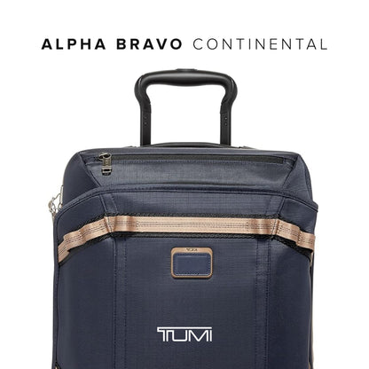 TUMI Alpha Bravo International Front Lid Expandable 4 Wheel Carry On - Midnight Navy/Khaki