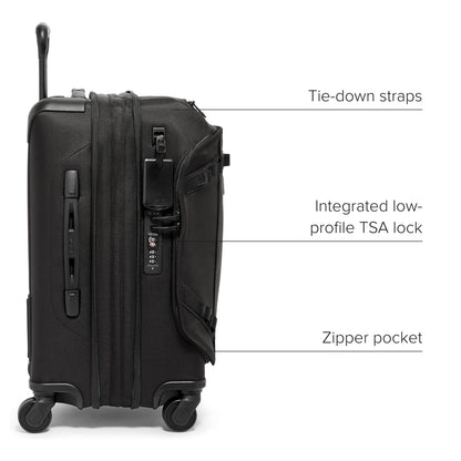 TUMI Alpha Bravo Continental Front Lid Expandable 4 Wheel Carry On - Black