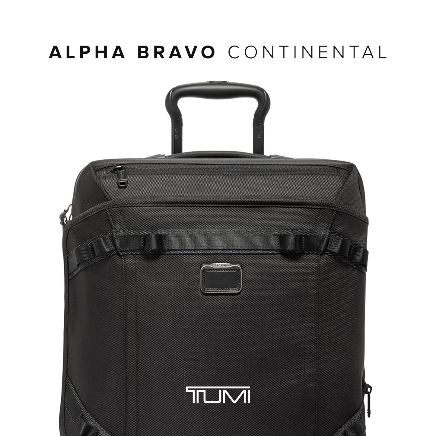 TUMI Alpha Bravo Continental Front Lid Expandable 4 Wheel Carry On - Black