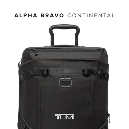 TUMI Alpha Bravo Continental Front Lid Expandable 4 Wheel Carry On - Black