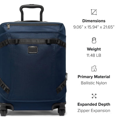 TUMI Alpha Bravo Continental Front Lid Expandable 4 Wheel Carry On - Navy