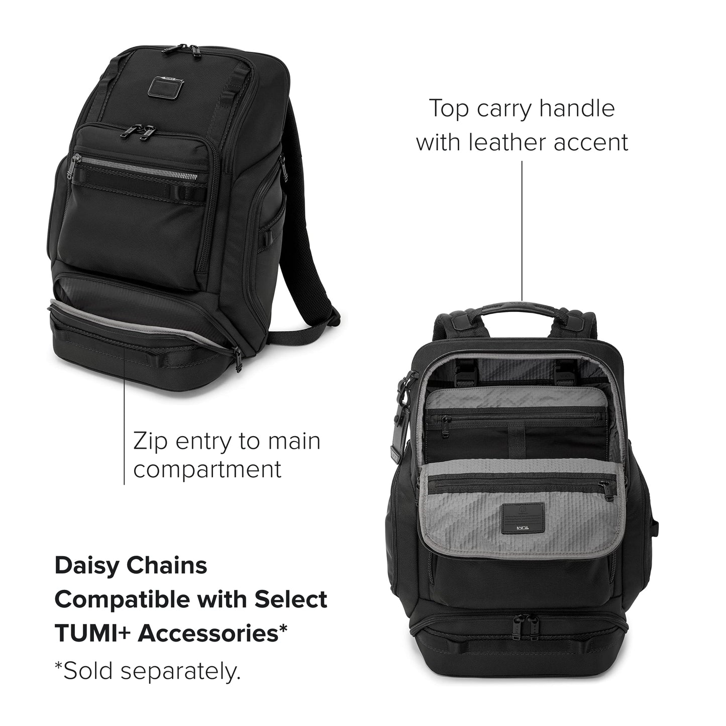 TUMI - Alpha Bravo Renegade Backpack - Travel Backpack & Laptop Bag - With TUMI Tracer - 18.5" X 12.8" X 7.0" - Black