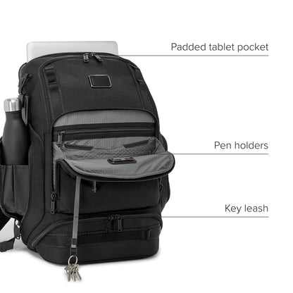 TUMI - Alpha Bravo Renegade Backpack - Travel Backpack & Laptop Bag - With TUMI Tracer - 18.5" X 12.8" X 7.0" - Black