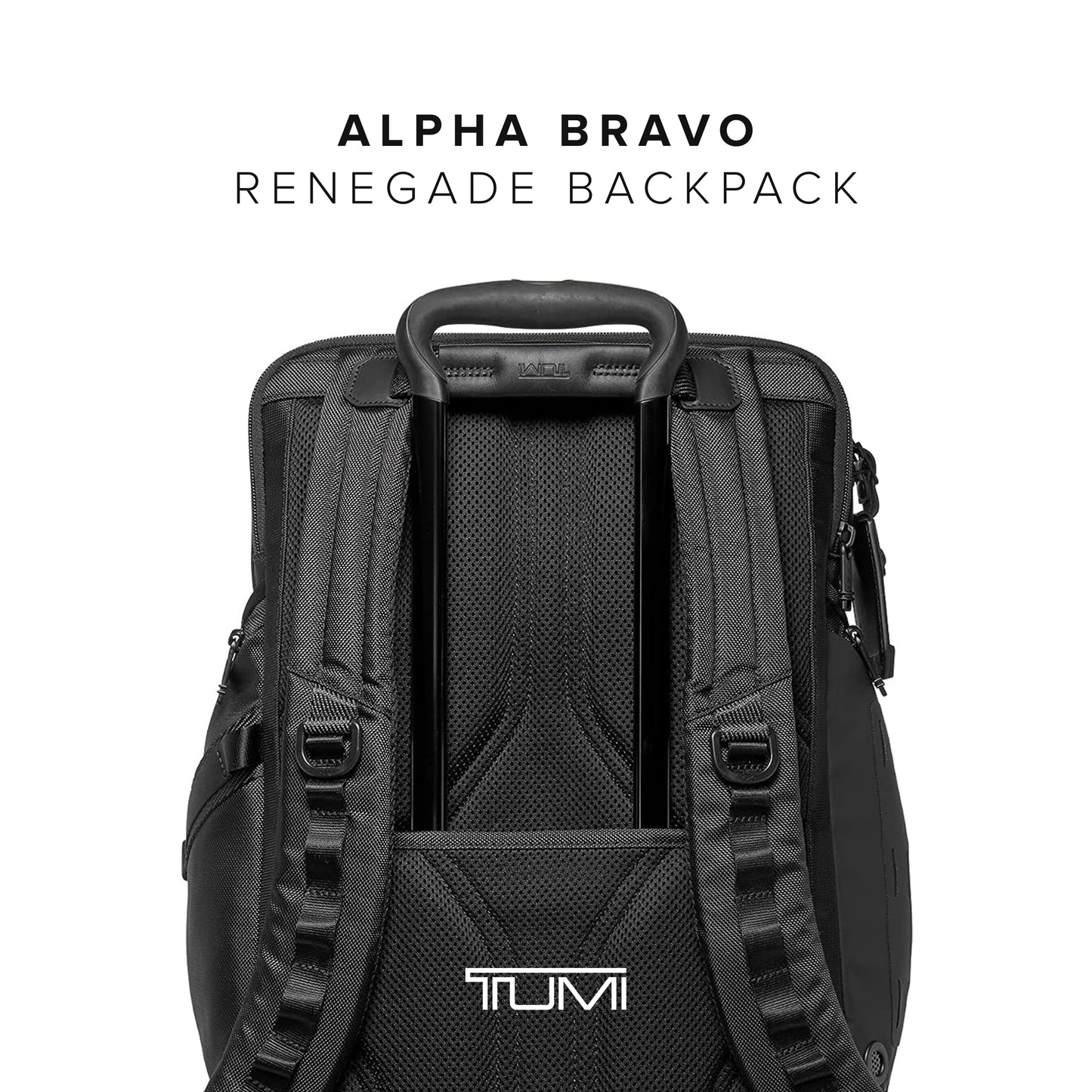 TUMI - Alpha Bravo Renegade Backpack - Travel Backpack & Laptop Bag - With TUMI Tracer - 18.5" X 12.8" X 7.0" - Black