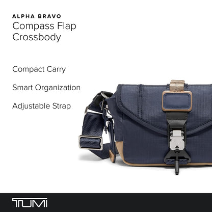 TUMI Alpha Bravo Compass Flap Crossbody - Midnight Navy/Khaki