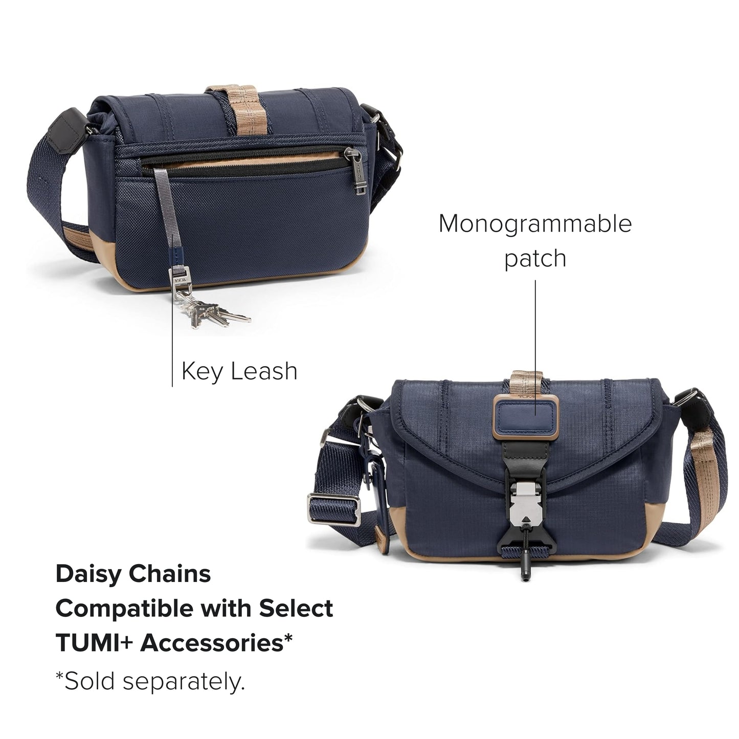 TUMI Alpha Bravo Compass Flap Crossbody - Midnight Navy/Khaki