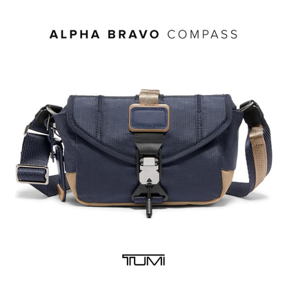TUMI Alpha Bravo Compass Flap Crossbody - Midnight Navy/Khaki