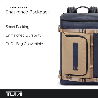 TUMI Alpha Bravo Endurance Backpack - Midnight Navy/Khaki