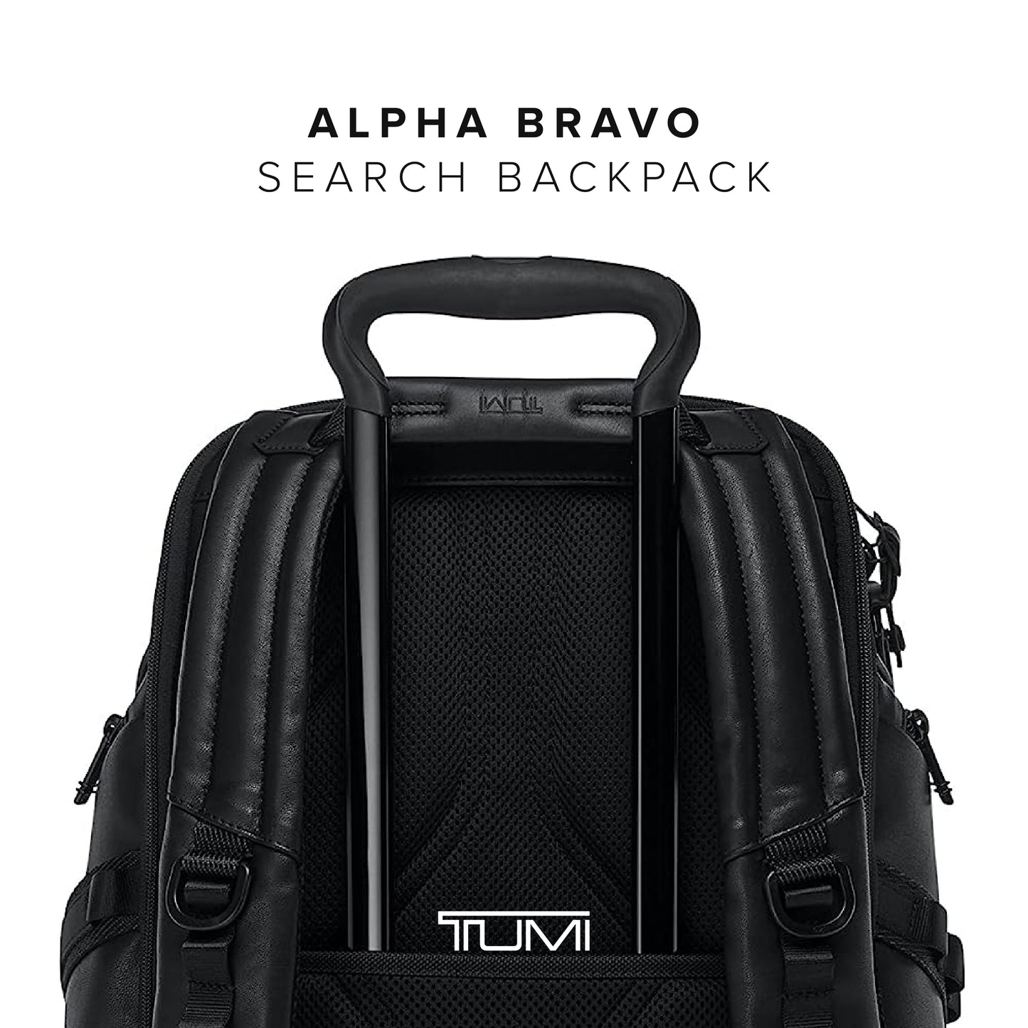 TUMI - Alpha Bravo Search Backpack - Laptop Backpack for Men & Women - Backpack for Work & Travel - 17.0" X 14.0" X 8.3" - Black Leather