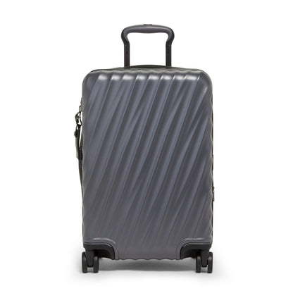 TUMI - 19 Degree Expandable Carry-On - 4-Wheeled Hard Shell Suitcase - 21.8" X 14.0" X 9.0" - Matte Grey Texture