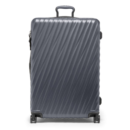 TUMI - 19 Degree Large Expandable Checked Luggage - 4-Wheels - Durable Hard Shell Zipper Expansion Checked Bag - Suitcase - Matte Grey Texture