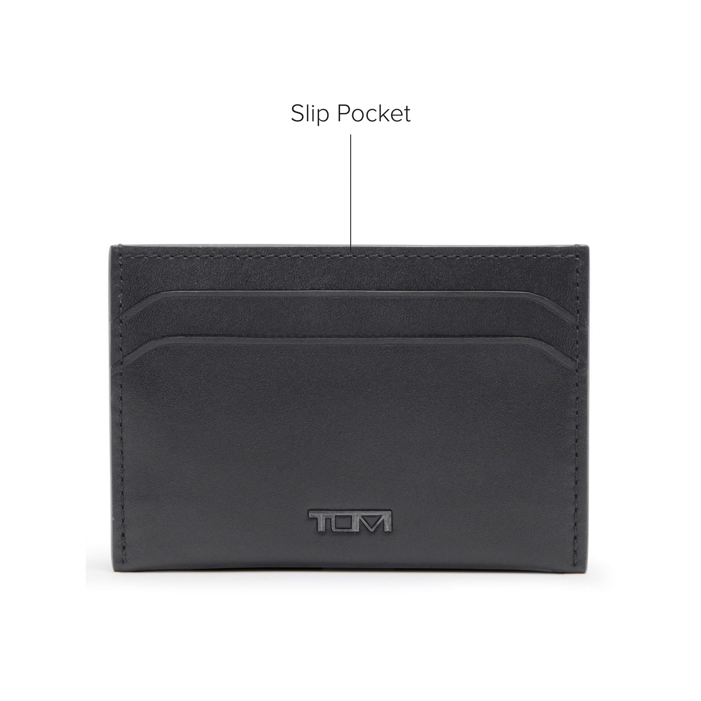 TUMI Nassau Money Clip Card Case - Black Smooth