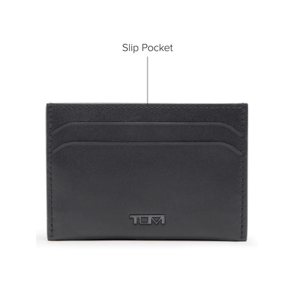 TUMI Nassau Money Clip Card Case - Black Smooth