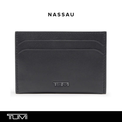 TUMI Nassau Money Clip Card Case - Black Smooth