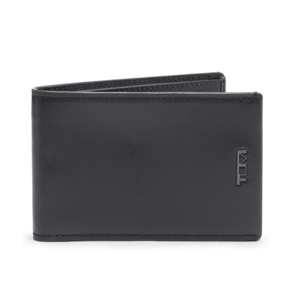 TUMI - Nassau Slim Single Billfold Wallet - Card Holder Wallet for Men & Women - RFID Wallet Protection - Nappa Leather Material - Black Smooth