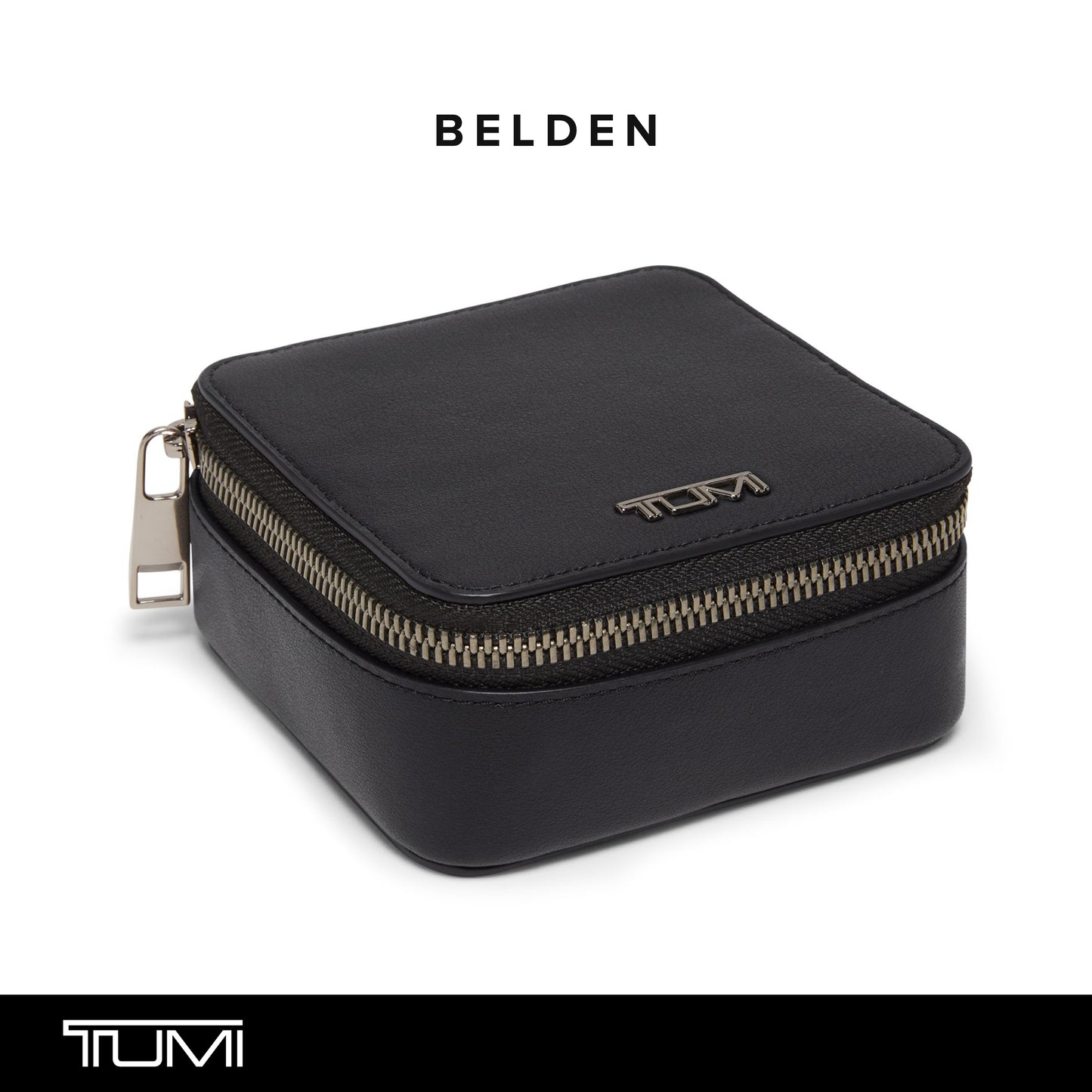 TUMI - Belden Jewelry Case - Women's Premium Leather Travel Accessories Organizer - For Earrings, Rings, Bracelets - Black