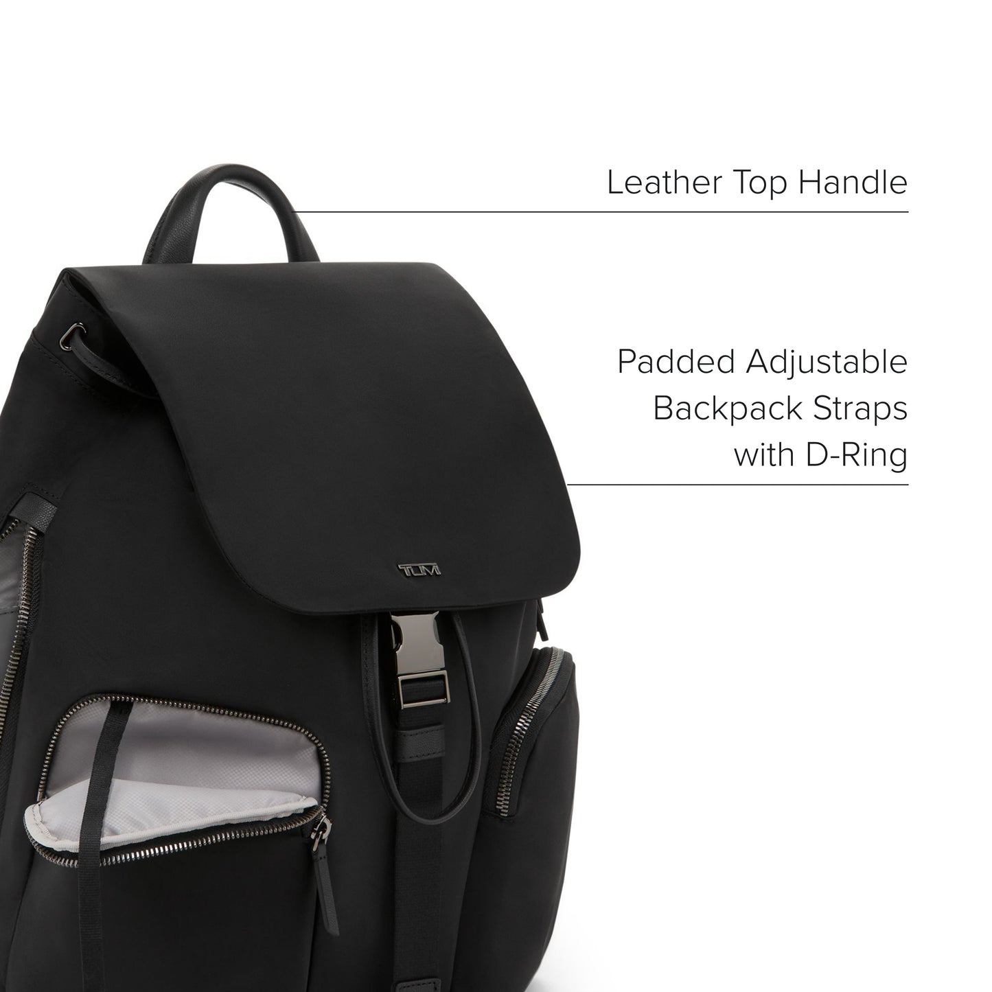 TUMI - Voyageur Ramsay Backpack - Women's Fashion Bag for Travel, Business, Work - Fits up to 14" Laptop - 15.0" X 11.8" X 6.0" - Black/Gunmetal