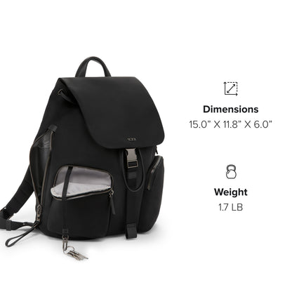 TUMI - Voyageur Ramsay Backpack - Women's Fashion Bag for Travel, Business, Work - Fits up to 14" Laptop - 15.0" X 11.8" X 6.0" - Black/Gunmetal
