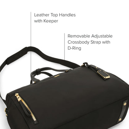 TUMI - Voyageur Venice Duffel - Aesthetic Travel Duffel Bag for Women - Multicompartment Weekender Ladies' Bag - Black/Gold
