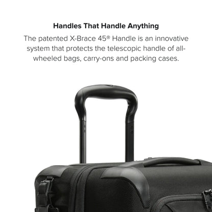 TUMI - Aerotour 4 Wheel Expandable Luggage - Men's and Women's Lightweight Business and Leisure Travel Suitcase - 21.75" Expandable Carry-On, Black