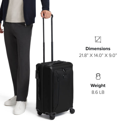 TUMI - Aerotour 4 Wheel Expandable Luggage - Men's and Women's Lightweight Business and Leisure Travel Suitcase - 21.75" Expandable Carry-On, Black