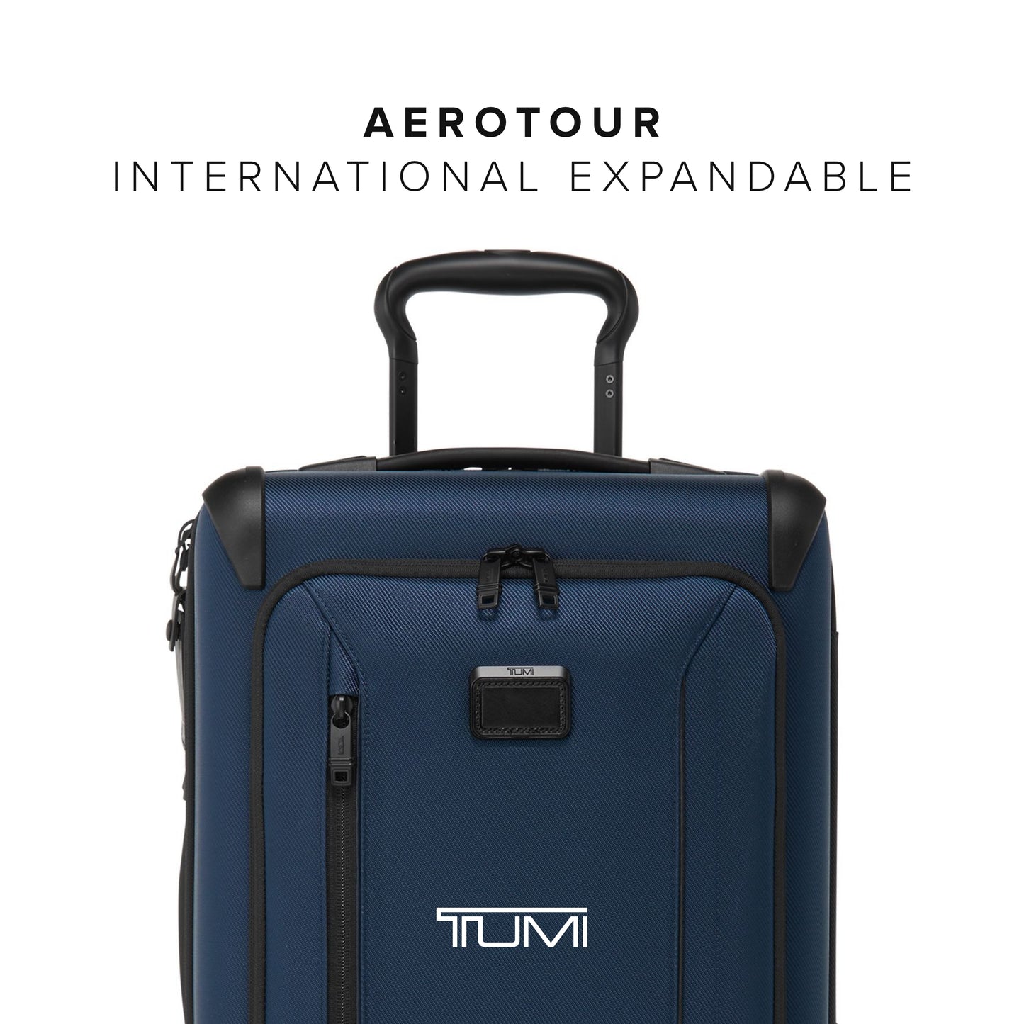 TUMI - Aerotour 4 Wheel Expandable Luggage - Men's and Women's Lightweight Business and Leisure Travel Suitcase - 21.75" Expandable Carry-On, Navy