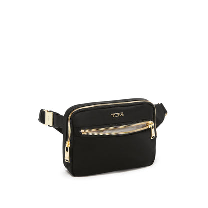 TUMI - Voyageur Sedona Crossbody Bag - Women's Stylish and Versatile Nylon Sling Purse for Business & Travel - Black & Gold
