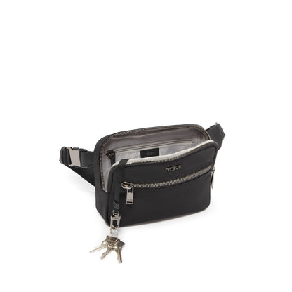 TUMI - Voyageur Sedona Crossbody Sling Bag - Nylon Crossbody Purse for Business & Travel - Stylish Women's Crossbody Bag - Black & Gunmetal