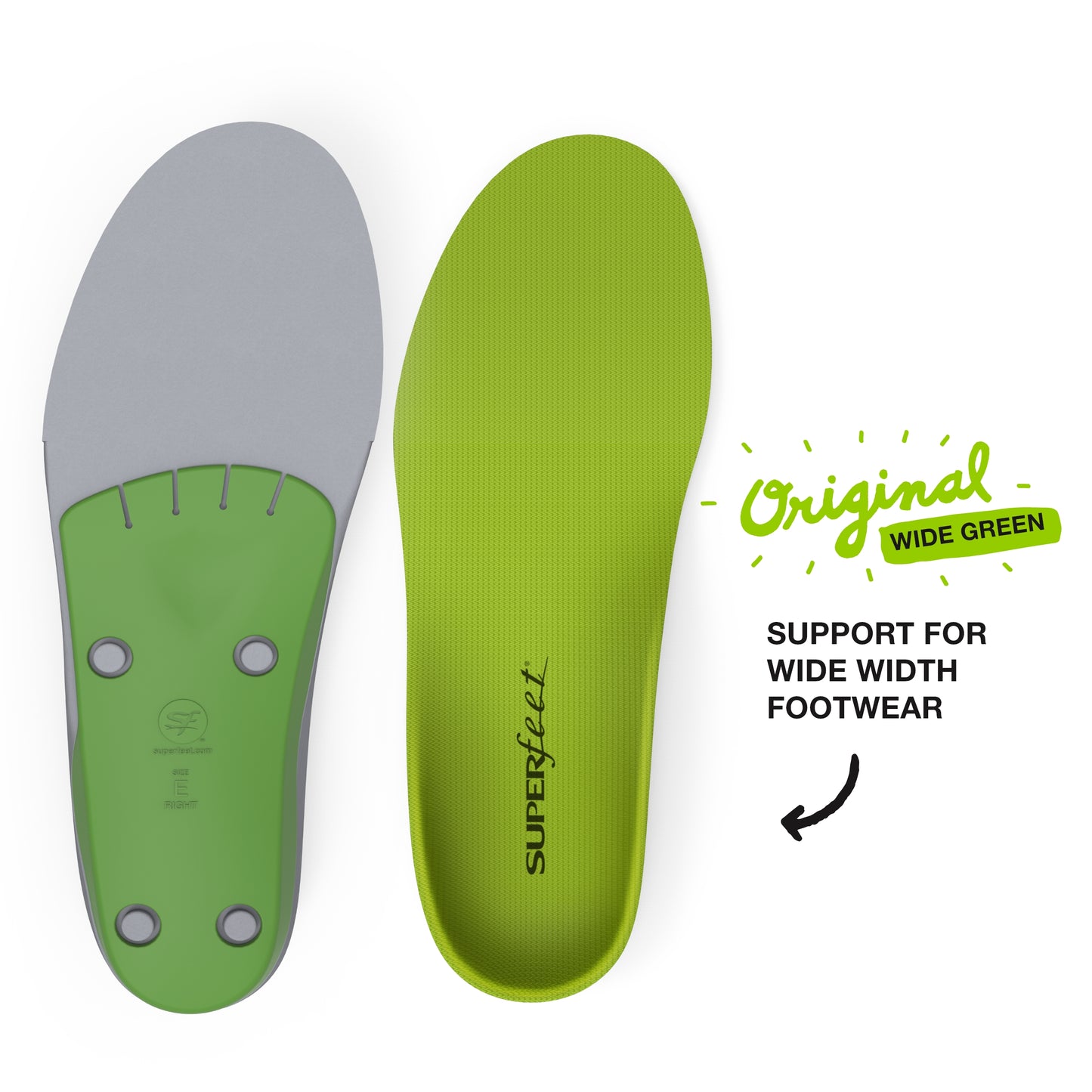 Superfeet Unisex Green Full Length Insole, Green, H: 15.5 - 17 US Mens