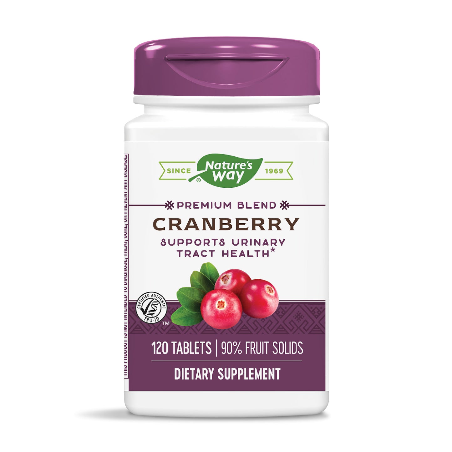 Nature's Way Premium Potency Standardized Cranberry 90% Fruit Solids, 120 Count