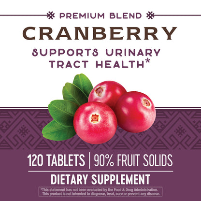 Nature's Way Premium Potency Standardized Cranberry 90% Fruit Solids, 120 Count