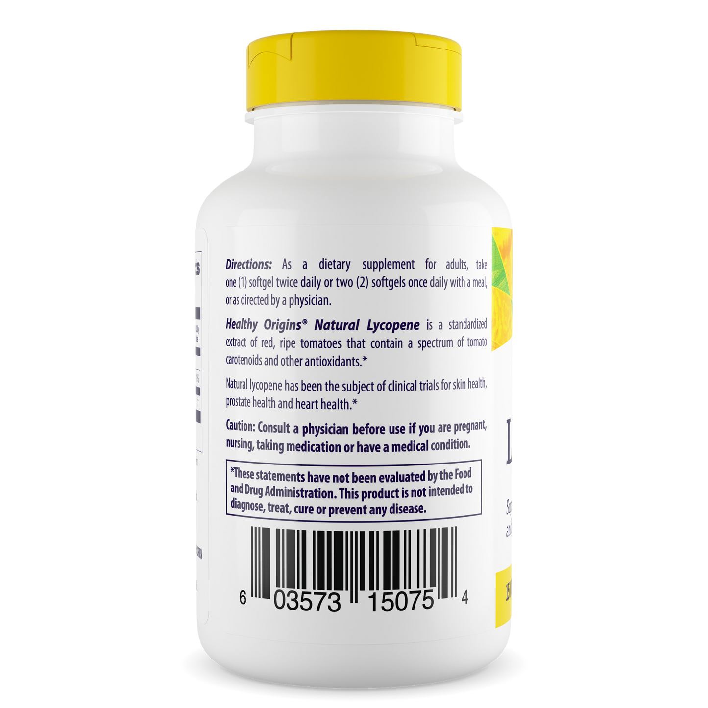 Healthy Origins Lycopene 15 mg (Natural, Non-GMO, Gluten Free, Skin Support, Prostate Support), 180 Softgels