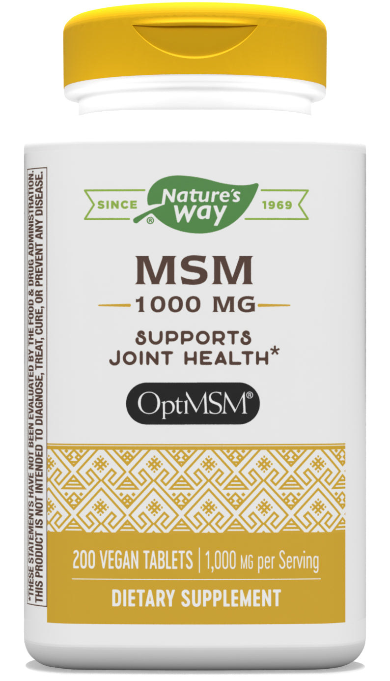 Nature's Way MSM 1000mg, 200 Tablets