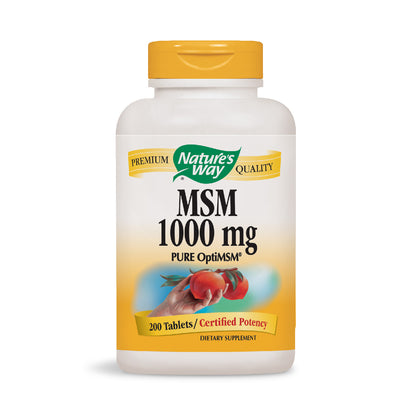 Nature's Way MSM 1000mg, 200 Tablets
