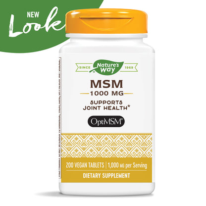 Nature's Way MSM 1000mg, 200 Tablets