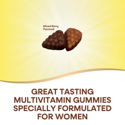Nature‚Äôs Way Alive! Women‚Äôs Gummy Multivitamin, B-Vitamins, Mixed Berry Flavored, 60 Gummies