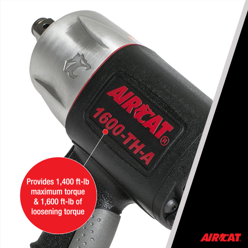 AIRCAT 1600-TH-A 3/4-Inch Composite Impact Wrench 1600 ft-lbs