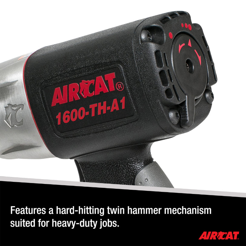 AIRCAT 1600-TH-A1: 1-Inch Composite Pistol Grip Impact Wrench 1,600 ft-lbs