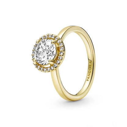 PANDORA Sparkling Round Halo Ring, Size 52, With Gift Box