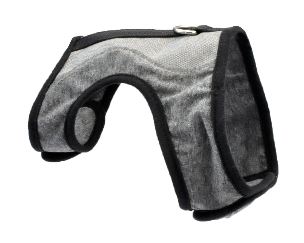 Coastal - Adjustable Cat Wrap Harness with Leash, GRY, 9"-14"