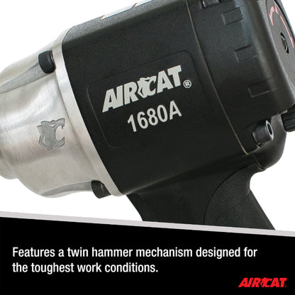 AIRCAT 1680-A 3/4-Inch Impact Wrench 1,600 ft-lbs