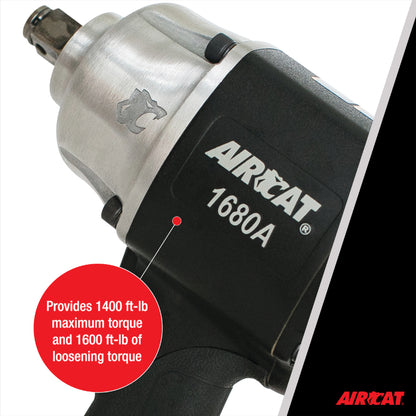 AIRCAT 1680-A 3/4-Inch Impact Wrench 1,600 ft-lbs