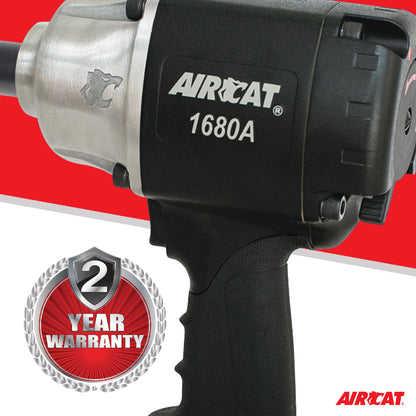 AIRCAT 1680-A-6: 3/4-Inch Impact Wrench with 6-Inch Extended Anvil 1,600 ft-lbs