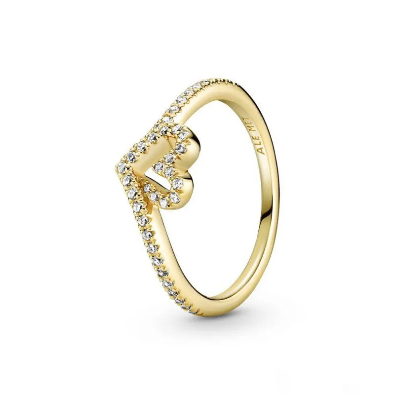PANDORA Timeless Wish Sparkling Heart Ring, Size 60, With Gift Box