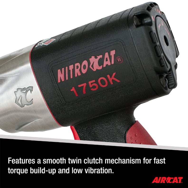 AIRCAT 1750-K: 3/4-Inch Nitrocat Composite Twin Clutch Impact Wrench 1,500 ft-lbs