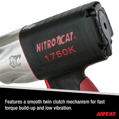 AIRCAT 1750-K: 3/4-Inch Nitrocat Composite Twin Clutch Impact Wrench 1,500 ft-lbs